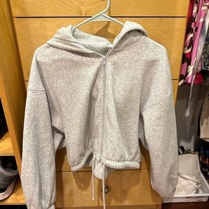 Super soft crop zip up sweatshirt. Worn once! Excellent condition!